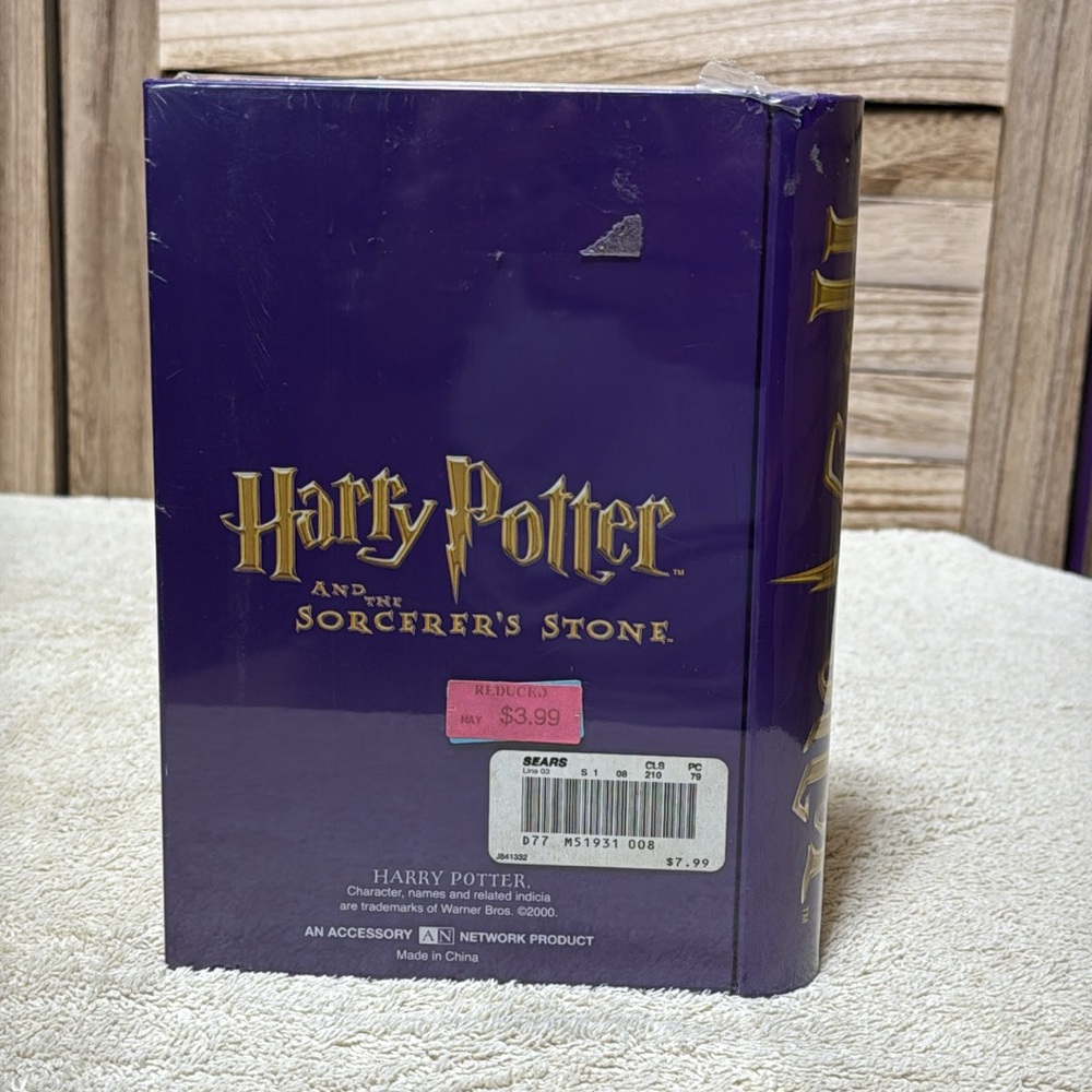 Warner Bros. Harry Potter & Sorcerer's Stone Tin Card Holder New Not Opened Blue - Picture 6 of 7